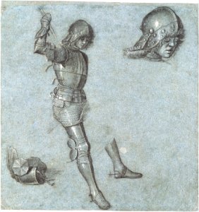 Studies of a Seated Youth in Armor MET DT200195