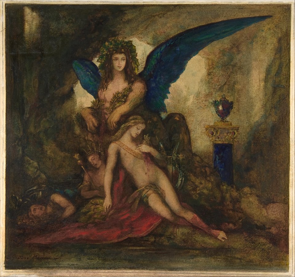 Sphinx in a Grotto (Poet, King and Warrior) MET DP801373