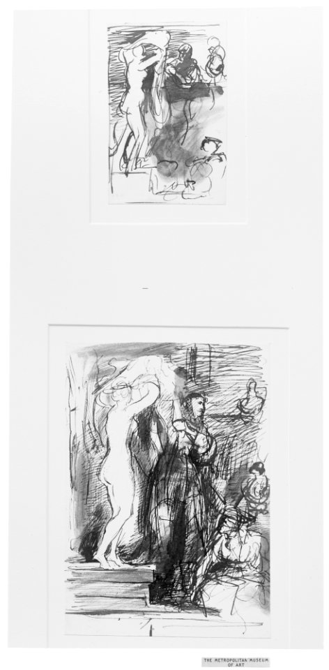 Studies for 'The Bride at Her Toilet on the Day of Her Wedding' MET 4696