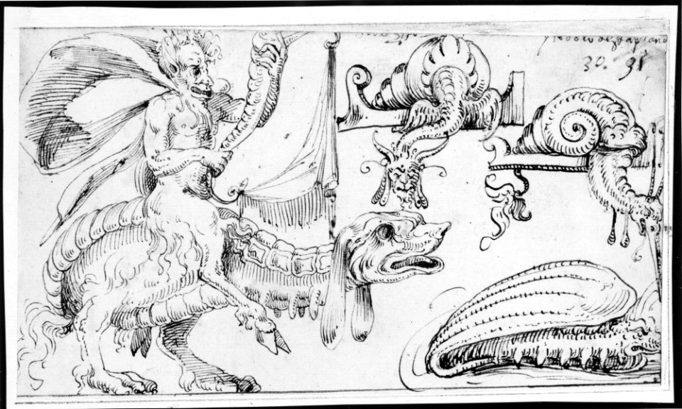 Studies for Grotesque Figures in the Flemish Style MET MM37931