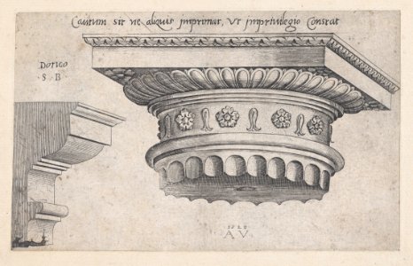 Speculum Romanae Magnificentiae- Doric capital MET DP870162