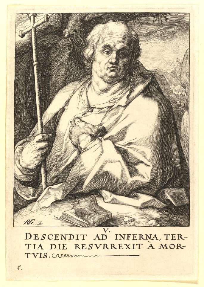 St. Philip, from Christ, the Apostles and St. Paul with the Creed, Hendrik Goltzius, circa 1589