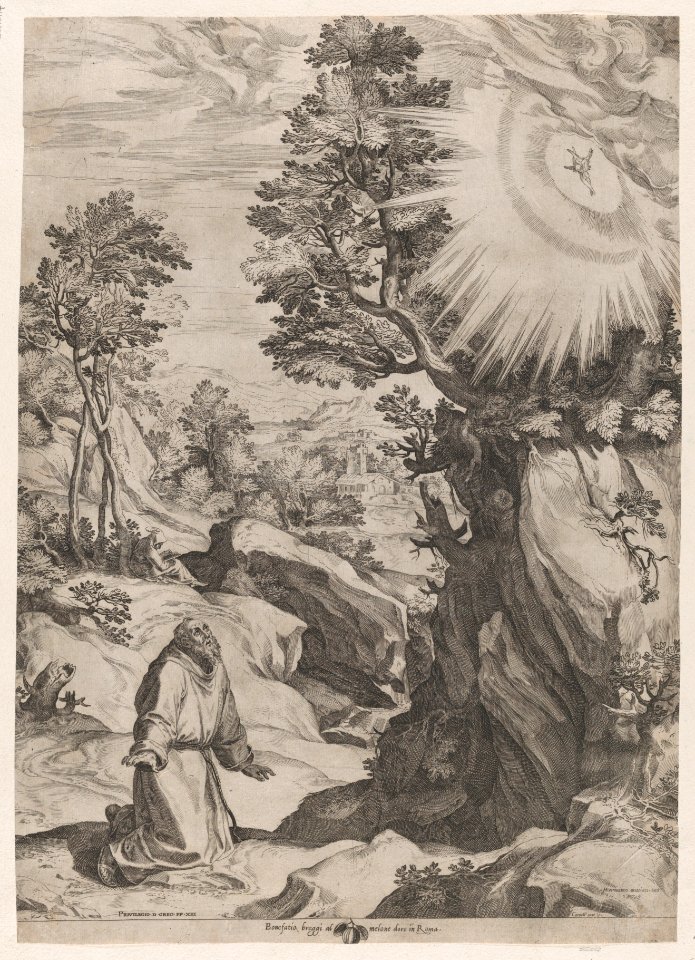 St Francis Penitent in the Wilderness MET DP874336
