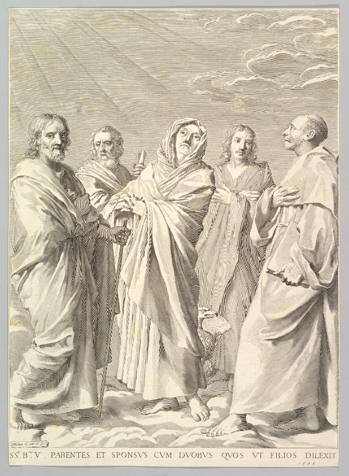 Sts. Anne, Joseph, Joachim, Bernard and John the Evangelist (Parenté de la Vierge) MET DP822290