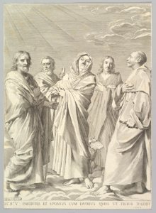 Sts. Anne, Joseph, Joachim, Bernard and John the Evangelist (Parenté de la Vierge) MET DP822290