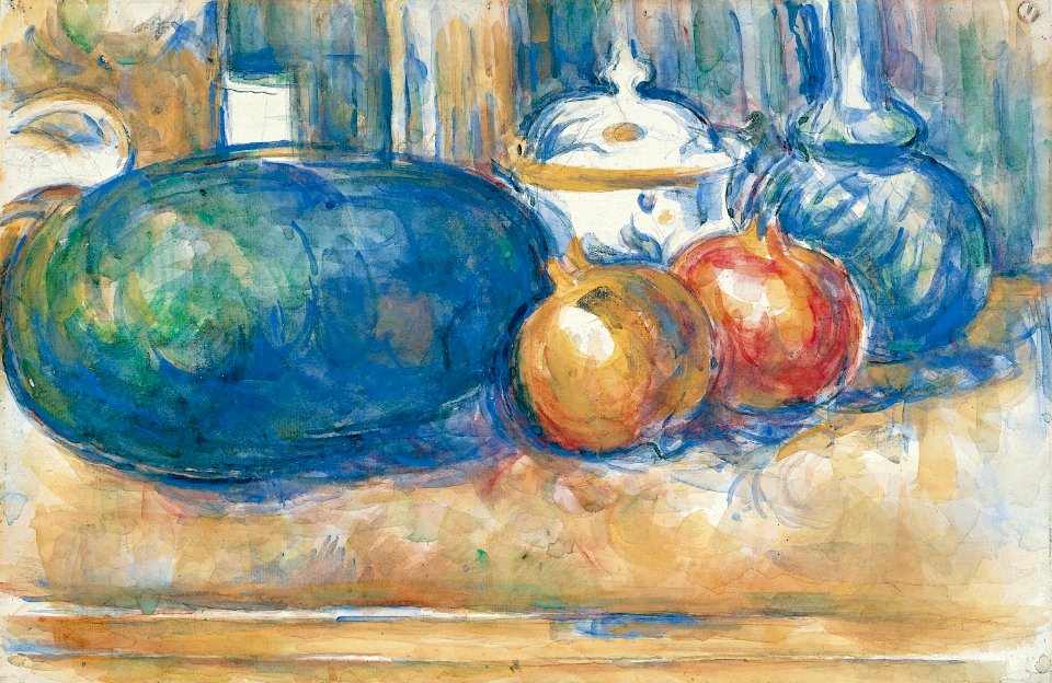 Still-Life with a Watermelon and Pomegranates MET 2001.202.1