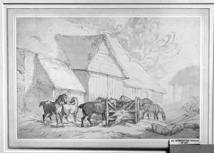 Stable Yard with Horses MET 568