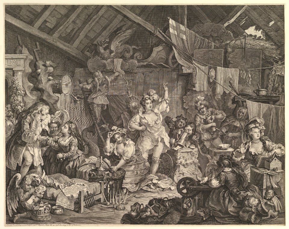 Strolling Actresses Dressing in a Barn MET DP827062