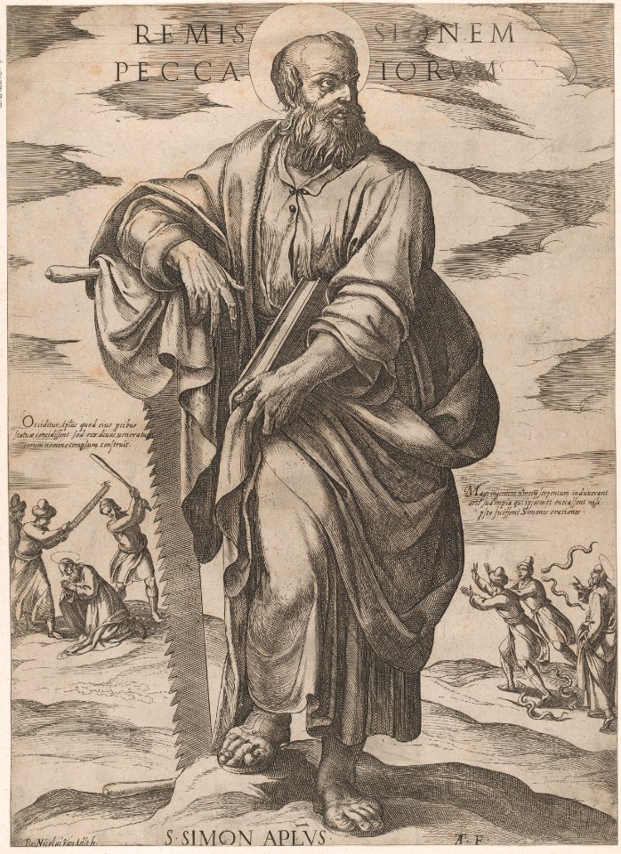 St. Simon, from 'Christ, Mary, and the Apostles' MET DP857458