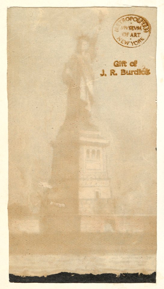 Statue of Liberty, New York, from the Transparencies series (N137) issued by W. Duke, Sons & Co. to promote Honest Long Cut Tobacco MET DP865839