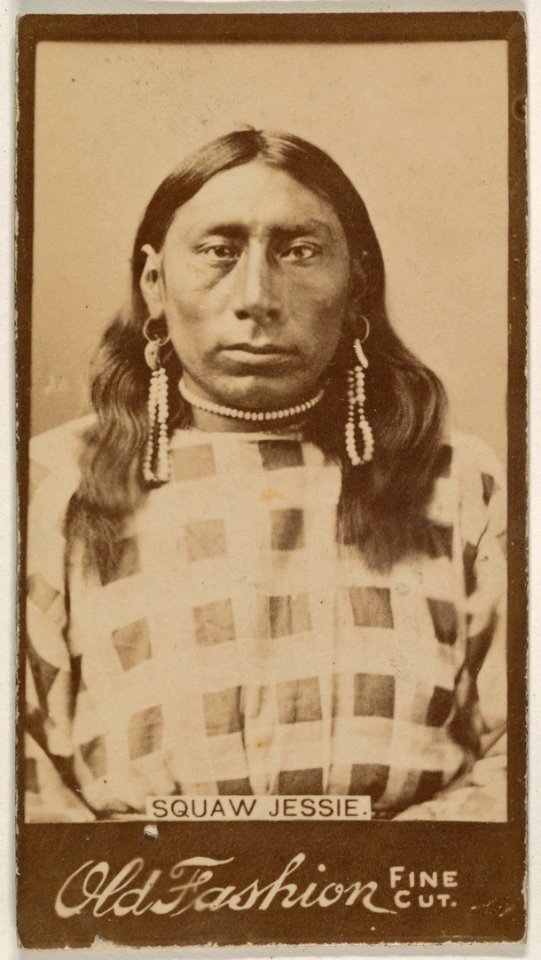 Squaw Jessie, from the Indian Chiefs series (N681) promoting Old Fashion Fine Cut Tobacco MET DPB870029