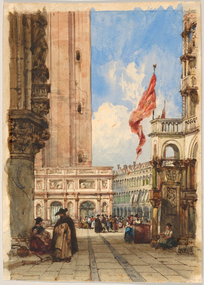 St. Mark's Square, Venice, with Loggetta MET DP830541