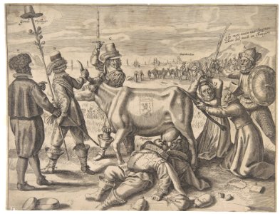 Struggle over the Flemish Milch-Cow MET DP809862