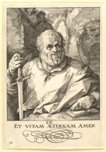 St. Matthias, from Christ, the Apostles and St. Paul with the Creed MET DP821031