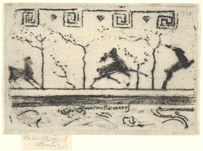 Stags, A Study for the Decoration of a Frame MET DP843929