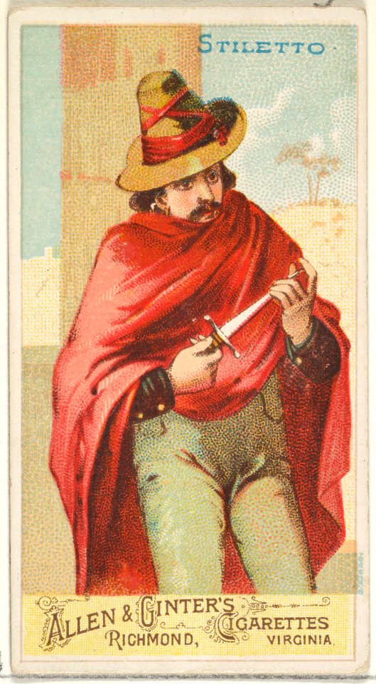 Stiletto, from the Arms of All Nations series (N3) for Allen & Ginter Cigarettes Brands MET DP828697