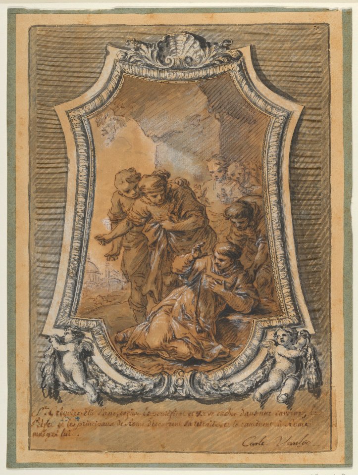 St. Gregory Reluctant to Accept His Election as Bishop of Rome MET DP836556