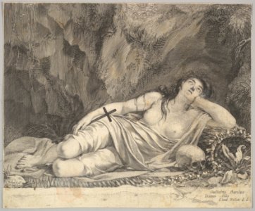 St. Mary Magdalen Reclining in a Grotto MET DP822302