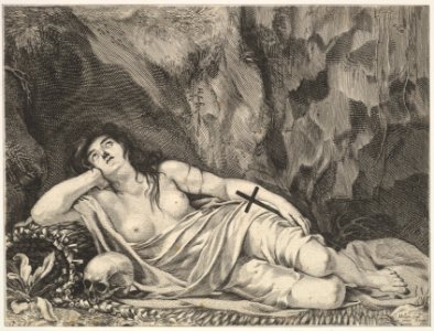 St. Mary Magdalen Reclining in a Grotto MET DP822304