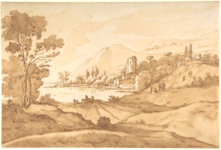 Southern Imaginary Landscape with Mountains and a Lake MET DP800155