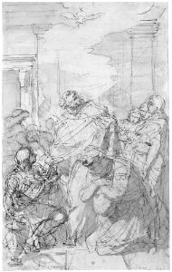 St. Peter Baptizing Cornelius (Acts 10- 44-48) MET 233777
