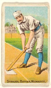Strauss, Batter, Milwaukee, from the Gold Coin series (N284) for Gold Coin Chewing Tobacco MET DP824776