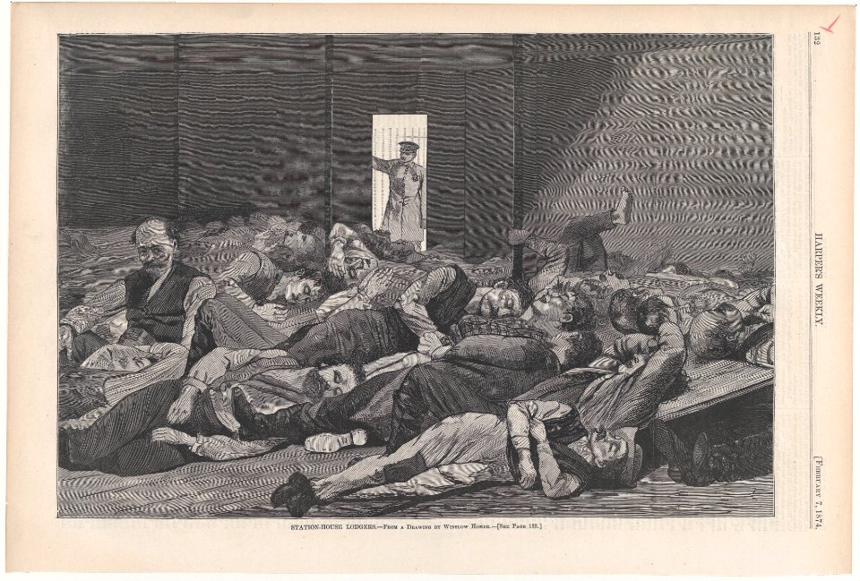 Station-House Lodgers – From a Drawing by Winslow Homer (Harper's Weekly, Vol. XVIII) MET DP875352