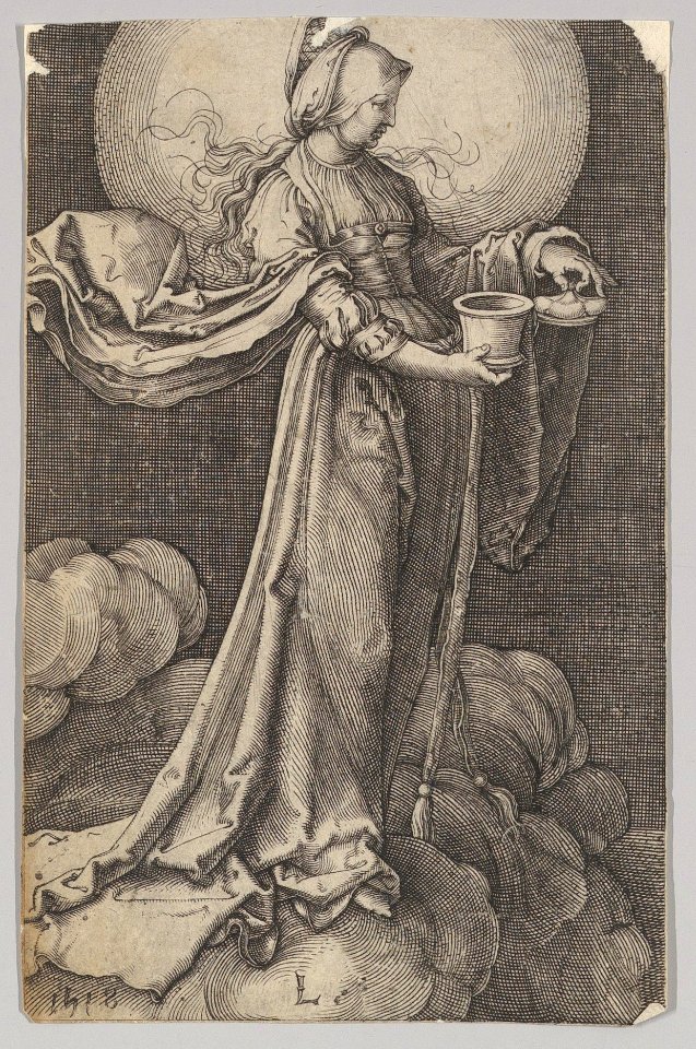 St. Mary Magdalene on the Clouds (reverse copy) MET DP819066