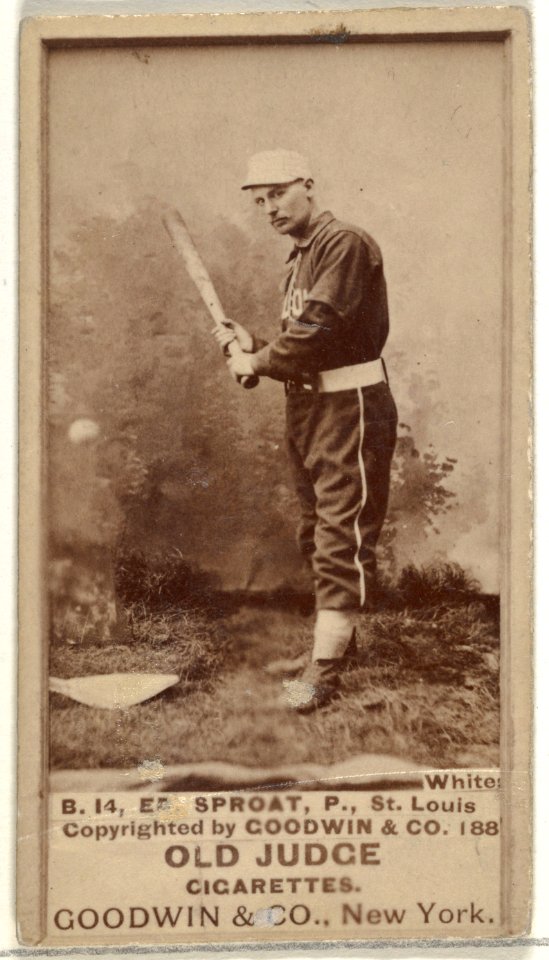 Sproat, Pitcher, St. Louis Whites, from the Old Judge series (N172) for Old Judge Cigarettes MET DP846138