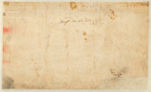Southern Landscape with Shepherds and Sheep; verso- Study of a Sheep's Head (?) MET DP836569
