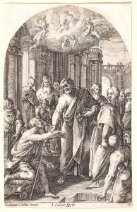 St. Peter and St. John Healing the Lame at the Gates of the Temple Met DP888077