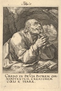 St. Peter, from Christ, the Apostles and St. Paul with the Creed MET DP832760