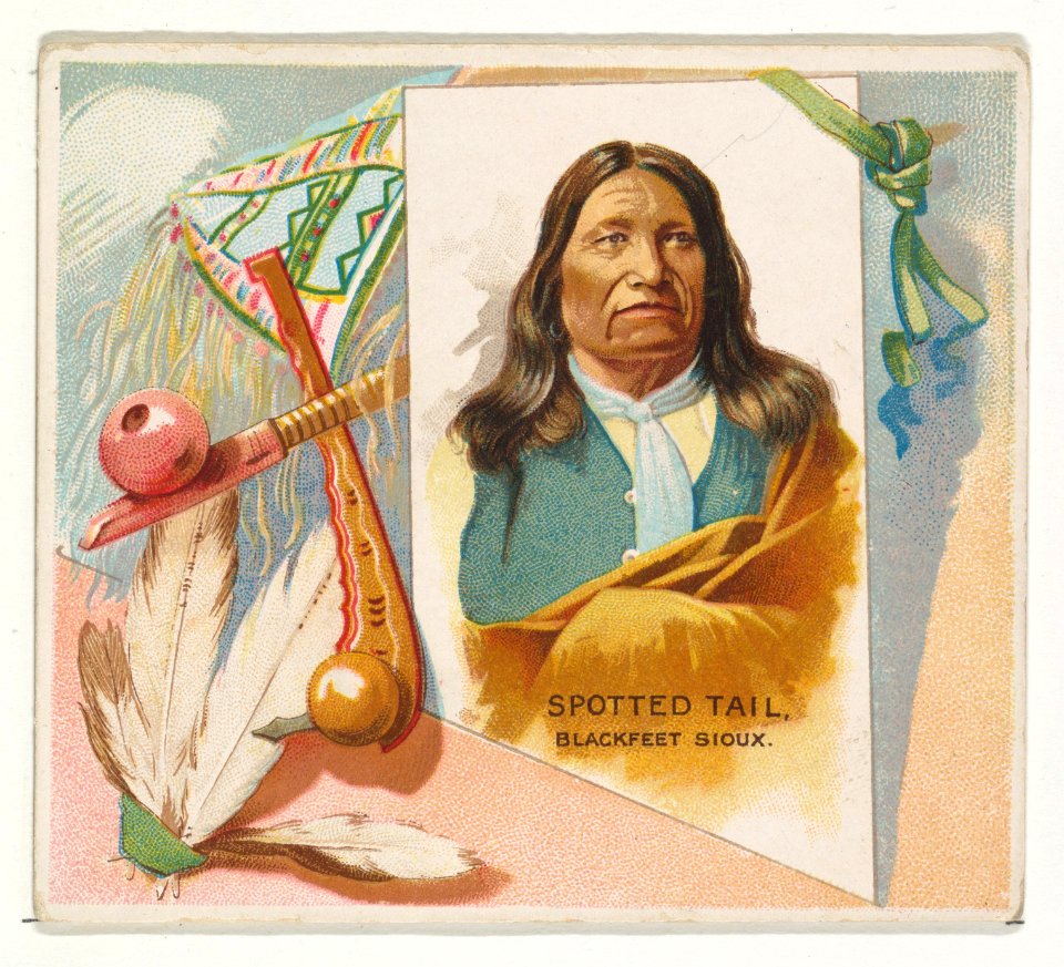 Spotted Tail, Blackfeet Sioux, from the American Indian Chiefs series (N36) for Allen & Ginter Cigarettes MET DP838926
