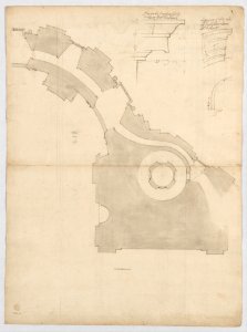 St. Peter's, attic, window, elevation (recto) St. Peter's, apse, plan; window, cornice, elevation profile; arch frame, elevation profile (verso) MET DP247301