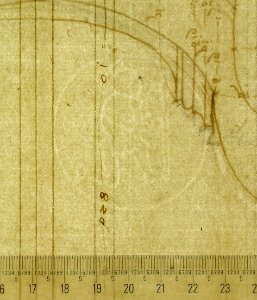 St. Peter's, apse, exterior niche details (recto) St Peter's, apse, exterior niche elevation and profile of scrolled console, elevation of column shaft (verso) MET sf49 92 42-watermark