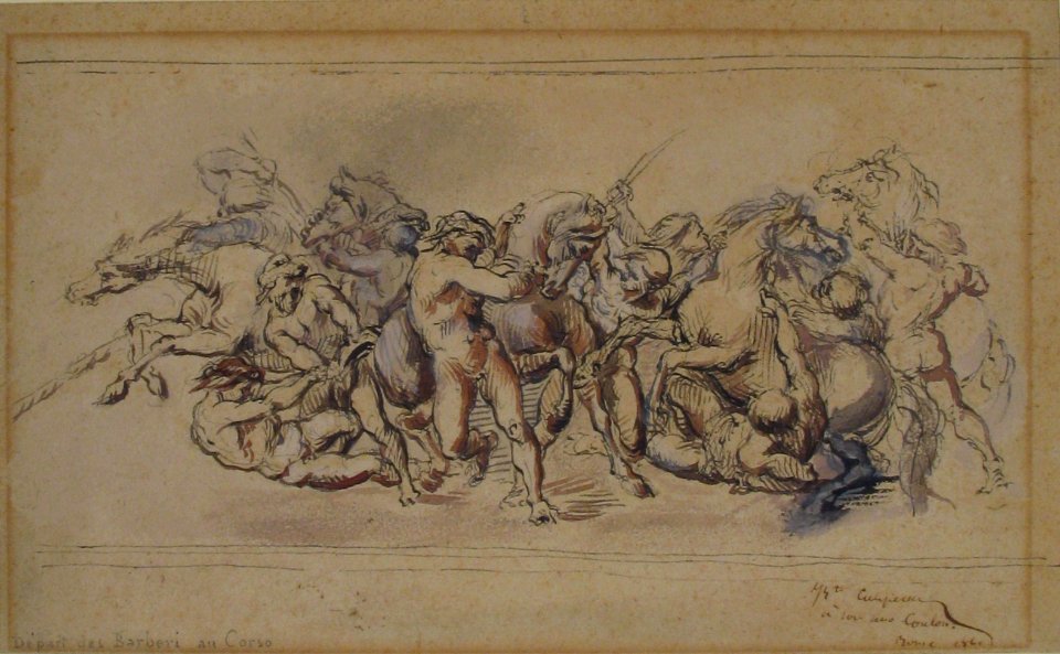 Start of the Race of the Barberi Horses, Rome MET 2000.105