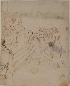 Supplicants before an Enthroned King and Queen MET 80.3.463