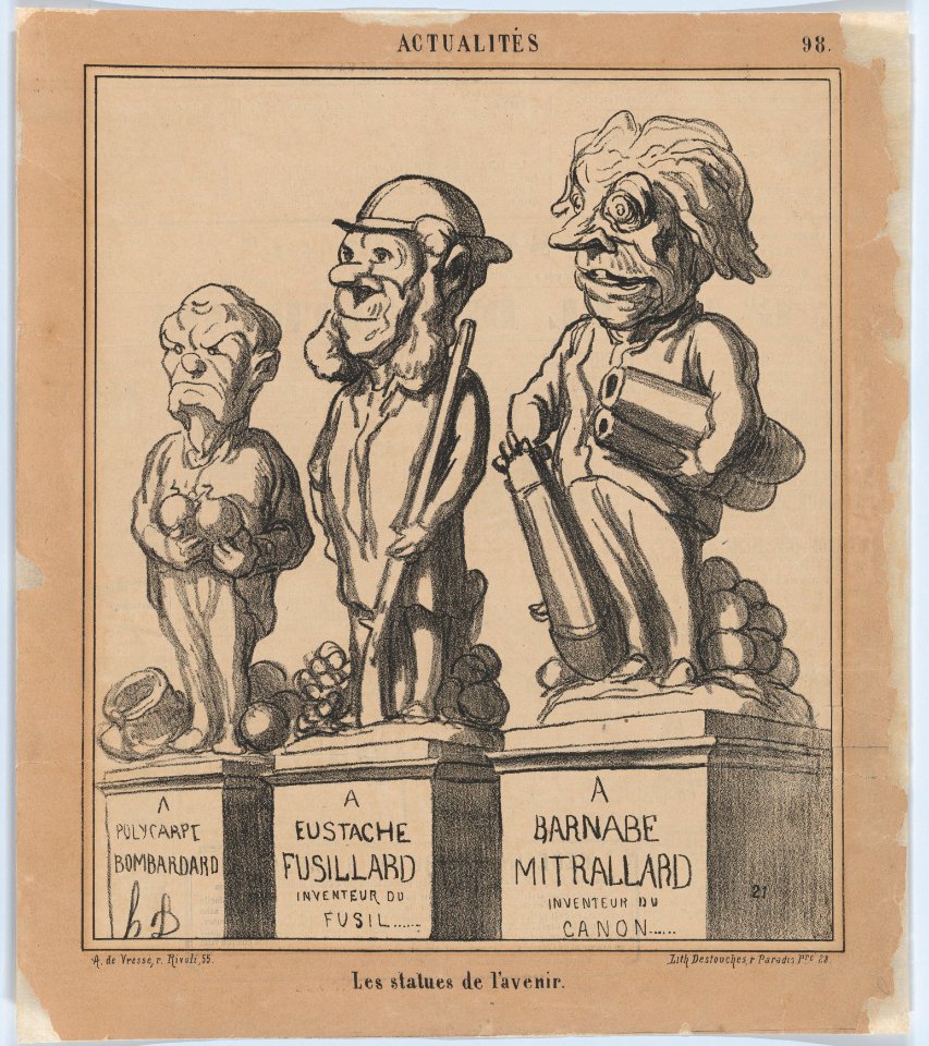 Statues of the Future, from 'News of the day,' published in Le Charivari, April 29, 1868 MET DP877697