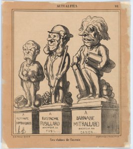 Statues of the Future, from 'News of the day,' published in Le Charivari, April 29, 1868 MET DP877697