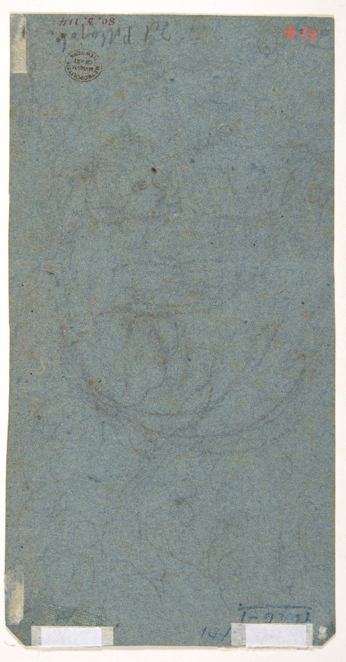 Standing Youth Leaning on a Long Staff (recto); Seated Man (verso) MET DP809429