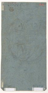 Standing Youth Leaning on a Long Staff (recto); Seated Man (verso) MET DP809429