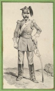 Standing soldier with his hand on the helm of his sword MET DP841199