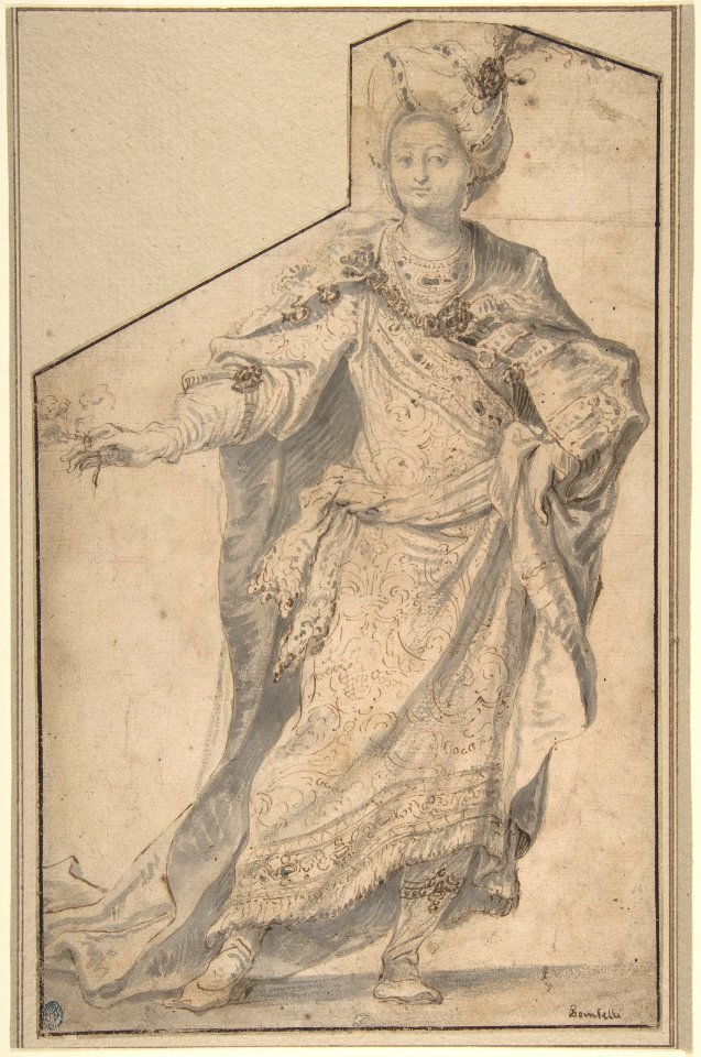 Standing Figure in Oriental Costume MET DP808028