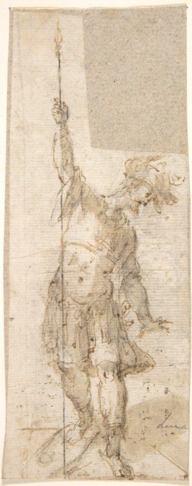 Standing Soldier with a Spear MET DP800415