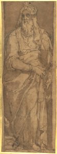 Standing Prophet in a Niche, Holding a Book MET DP801718