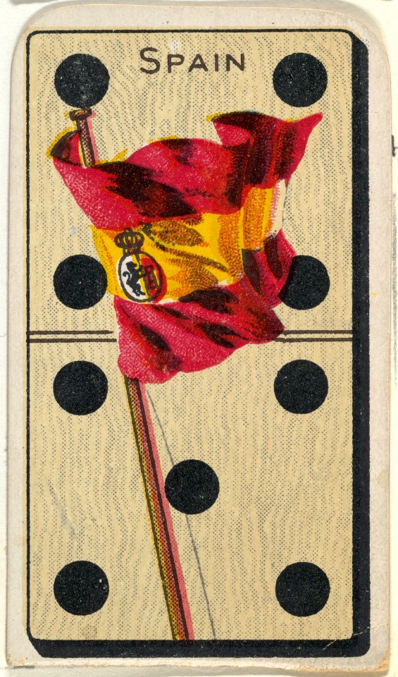 Spain, from the National Flag on Domino series (T177) issued by Kinney Brothers to promote Sweet Caporal Cigarettes MET DP842642