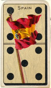 Spain, from the National Flag on Domino series (T177) issued by Kinney Brothers to promote Sweet Caporal Cigarettes MET DP842642