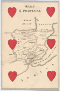 Spain and Portugal in Europe from Court Game of Geography MET DP862886