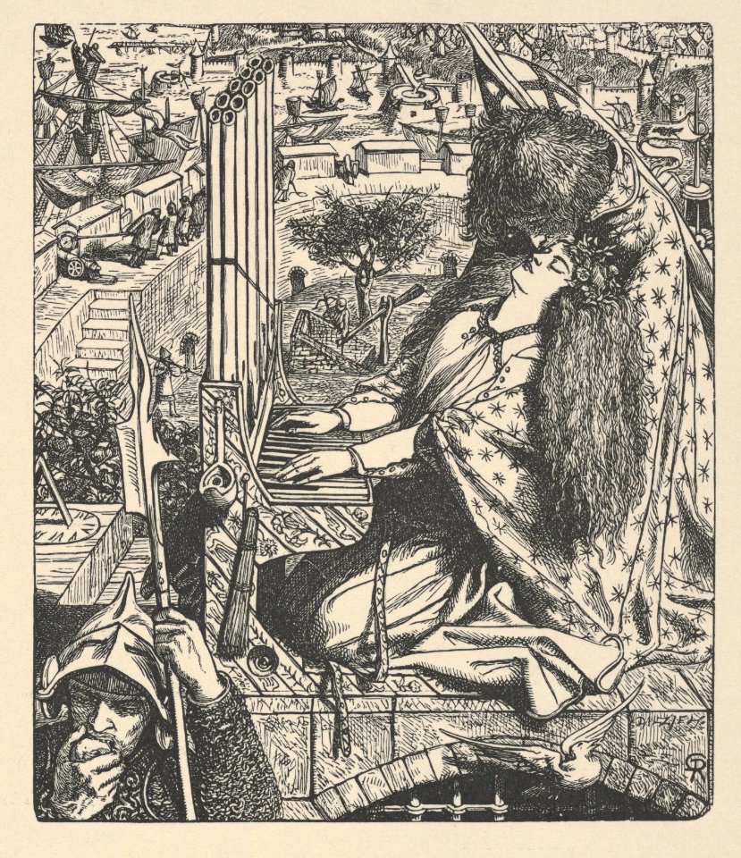 St. Cecily - Cecilia (Illustration for The Palace of Art in Tennyson's Poems, New York, 1903) MET DP835736