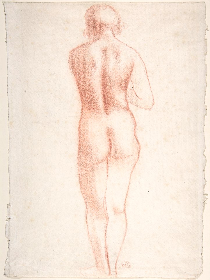 Standing Nude Seen from the Back MET DP807599